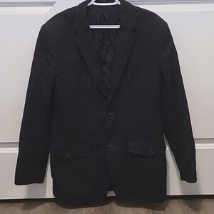 Mens Claiborne Size 40R Black Blazer